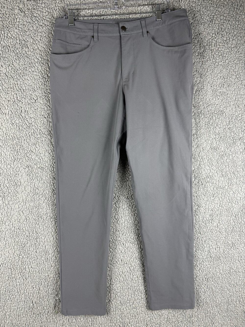 Lululemon ABC Classic Fit Warpstreme Pants 32x30 Grey Performance Chino